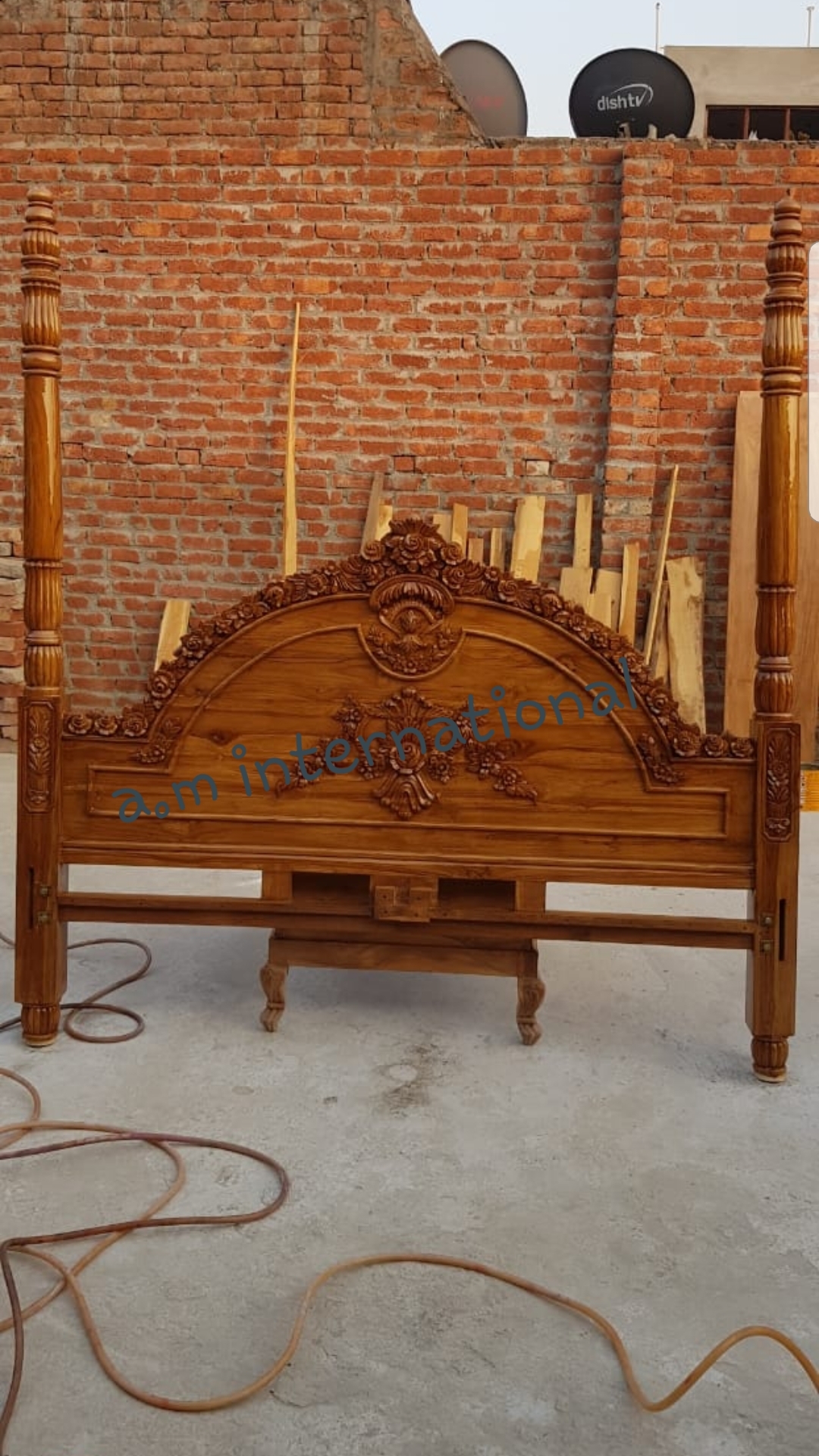 Handmade Handcrafted Wooden Bed Furniture