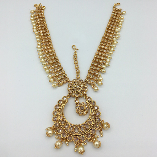 Fancy Damini Tikka - Traditional Gold Finish | Elegant Jewelry for Women, Perfect for Weddings, Engagements, Anniversaries, and Special Gifts