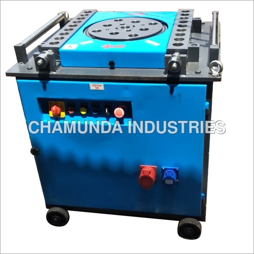 Movable TMT Bar Bending Machine - MS Material, 40mm Bar Dimensions | Durable, Semi-Automatic, 1-Year Warranty, Enhanced Production Capacity