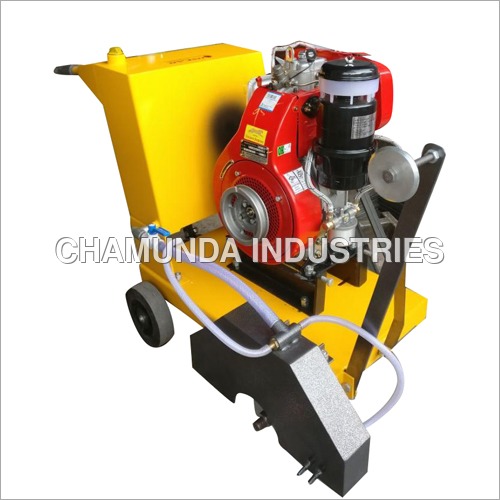 Concrete Groove Cutter Machine - Mild Steel, 5 HP Power, Cutting Depth 4-6 Inches | Durable, Semi-Automatic, 1 Year Warranty