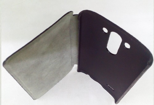 Leather Mobile Case - High-quality Leather & Durable Plastic, Black Plain Design For Ultimate Protection