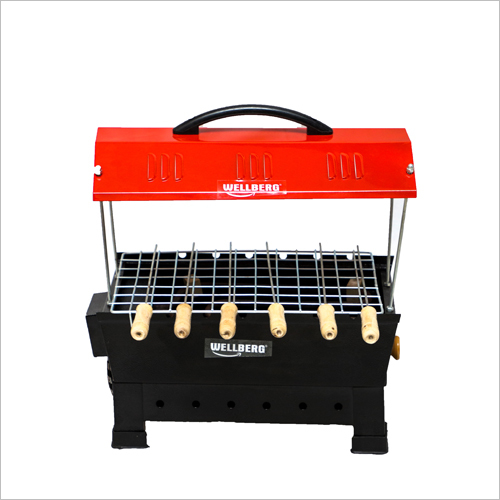 Wellberg Hut Shape Electric And Charcoal Barbeque Grill