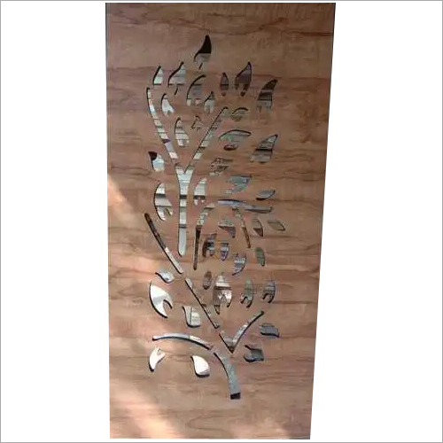 भूरा लकड़ी का सुरक्षा ग्रिल दरवाजा