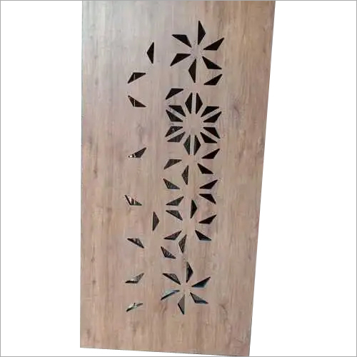 लकड़ी का आयताकार सुरक्षा ग्रिल दरवाजा