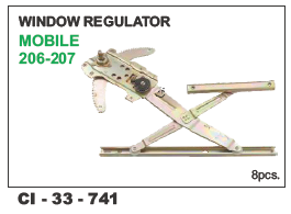 विंडो रेगुलेटर मोबाइल एलएच/आरएच वाहन का प्रकार: 4 व्हीलर