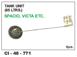 टैंक यूनिट 65 लीटर स्पेशियो, विक्टा वाहन का प्रकार: 4 व्हीलर