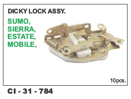 Dicky Lock Assembly - 4 Wheeler Compatibility | Durable Warranty Included, Ideal for Sumo, Sierra, Estate, and Mobile Vehicles