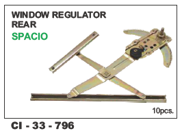 Window Regulator Rear Spacio LH/RH - Durable Automotive Component for 4-Wheeler Vehicles | Warranty Included, Reliable Performance