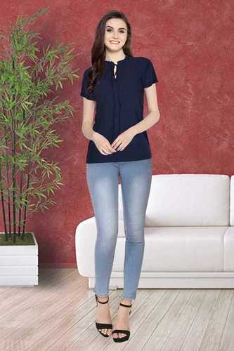 Tipsy Tops - American Crepe, 24.5 Inch Length, M & XL Sizes | Printed Pattern, Short & Long Sleeves, Washable Design for Girls Ages 15 to 45