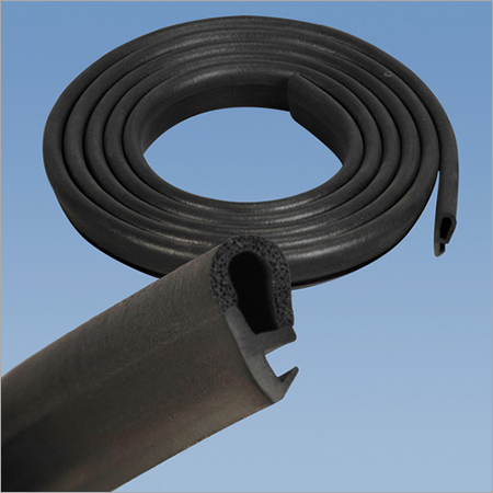 Rubber Seal - Nitrile Rubber, U-Shape, Variable Dimensions | Black, Shore A Hardness 60-70, -20 to 80°C Temperature Range, Oil & Dust Sealing