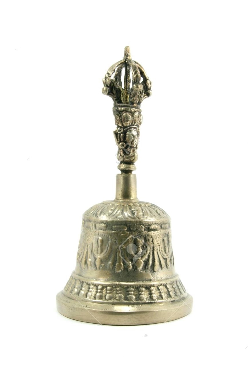 Gold Tibetan Singing Bell Relic