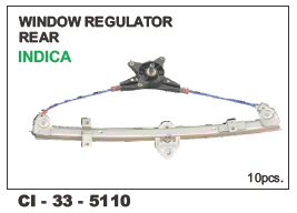 Window Regulator Rear Indica LH/RH - Durable Material | 4-Wheeler Compatibility, Warranty Included