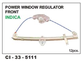 Power Window Regulator Front Indica LH/RH - Vehicle Type: 4 Wheeler | Warranty Included, Ensures Smooth Functionality and Durability