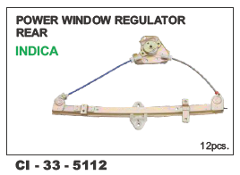 Power Window Regulator Rear Indica LH/RH - Durable Automotive Component | Vehicle Type: 4 Wheeler, Warranty Included
