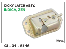 Dicky Latch Assy Indica, Zen - Vehicle Type: 4 Wheeler | Warranty Included for Enhanced Reliability and Performance