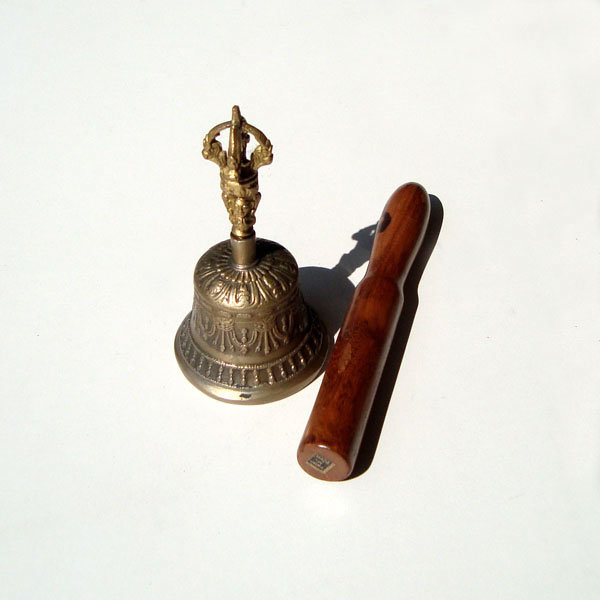 Blue & Brass Bell And Dorje From India