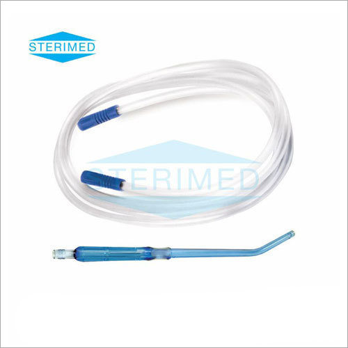 Yankaur Suction Set - Medical Grade PVC, Universal Size, Transparent Color | Kink Resistant Tube, Soft Connectors, Standard/Round Tip Handle