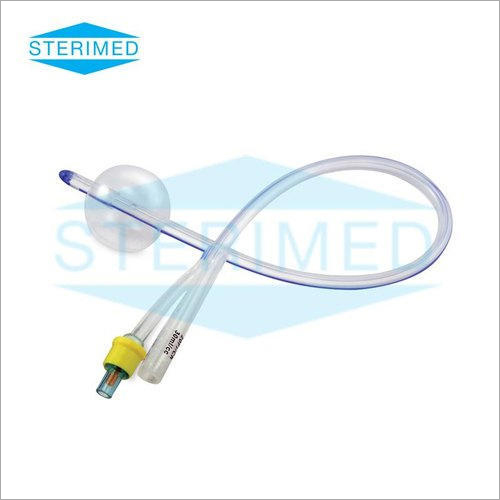 Silicone Foley Balloon Catheter - 2 Way & 3 Way, 8 Fr - 24 Fr | Transparent, Self Lubricated Silicon Shaft, Low Friction, High Tear Strength