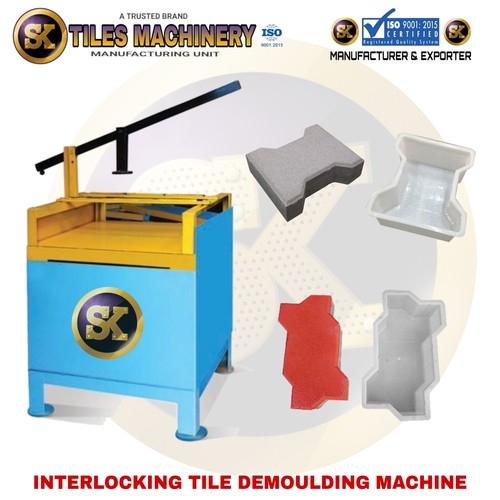 Semi-automatic Interlocking Tiles Demoulding Machine