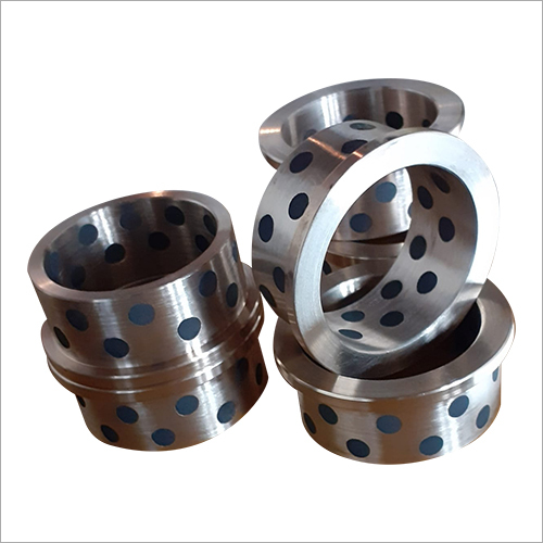 Graphite Bush - Metal Material, Polished Finish, Silver Color | Durable, Self-lubricating, Maintenance-free For Motors, Machines, Pumps, And Automobiles