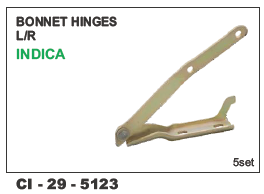 Bonnet Hinges LH/RH Indica - Durable Metal, Compatible with 4-Wheeler Vehicles | Warranty Included for Reliable Performance