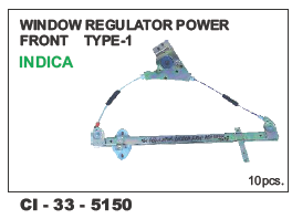 Window Regulator Power Front Type-1 Indica LH/RH - 4 Wheeler, Warranty Included | Durable Build for Reliable Operation