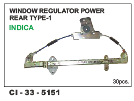 Window Regulator Power Rear Type-1 Indica LH/RH - Compatible with 4-Wheelers, Warranty Included | Durable Design, Reliable Performance