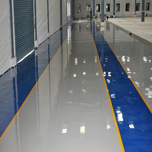 Epoxy Floor Paint Application: Spray