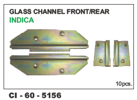 Glass Chanel Front Front/Rear Indica - 4 Wheeler Vehicle | Warranty Included, Durable Glass Design for Enhanced Visibility and Safety