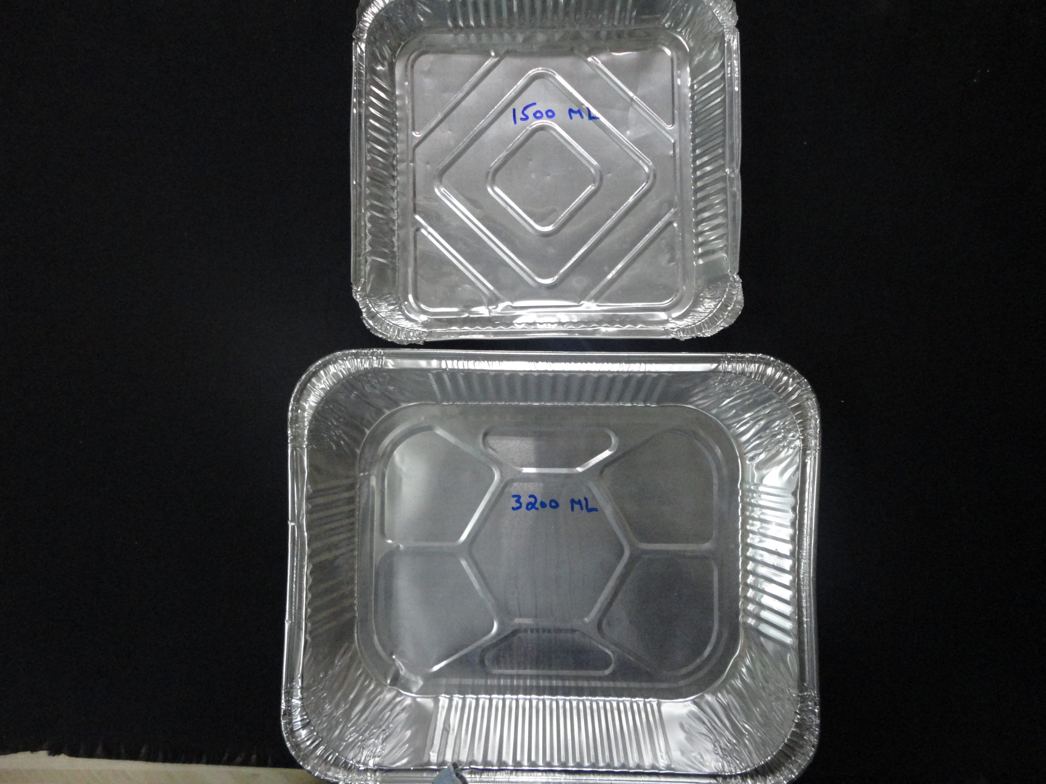 Aluminum Container - Lightweight Versatile Design, Embossed Finish | Fda Compliant, Disposable Food Safe, Varied Sizes For Storage & Baking