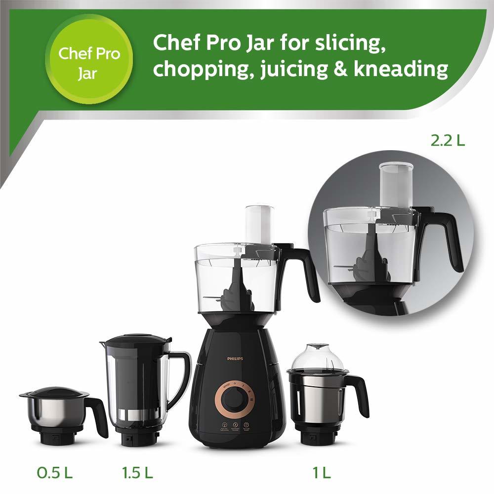 Philips Hl7707/00 750-watt Mixer Grinder With 4 Jars (Black)