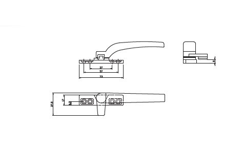 Black Single Point Handle