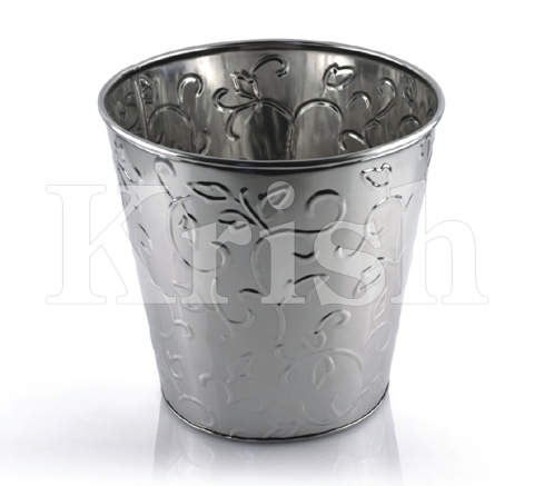 आवश्यकता के अनुसार फ्लावर एम्बॉसिंग के साथ वाइन बकेट