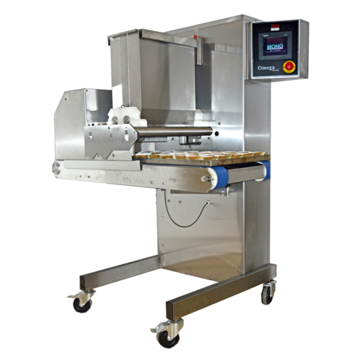 Multi Head Conveyor Cup Cake Depositor - Polished Stainless Steel, Electric Power, Digital Display | Automatic Operation, Compact Design, Precise Depositing