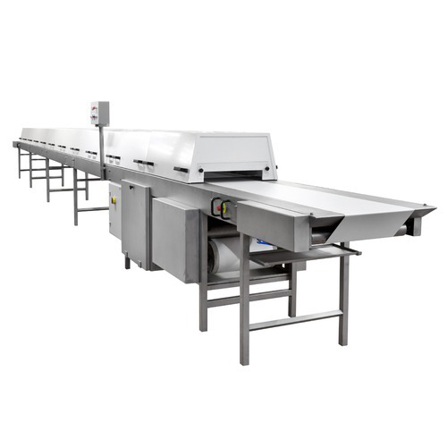 Cooling Tunnel - Steel, 1.5-2.5m Height, 6-12m Length, 1-2m Width | Semi-Automatic Operation, Efficient Cooling for Food Processing