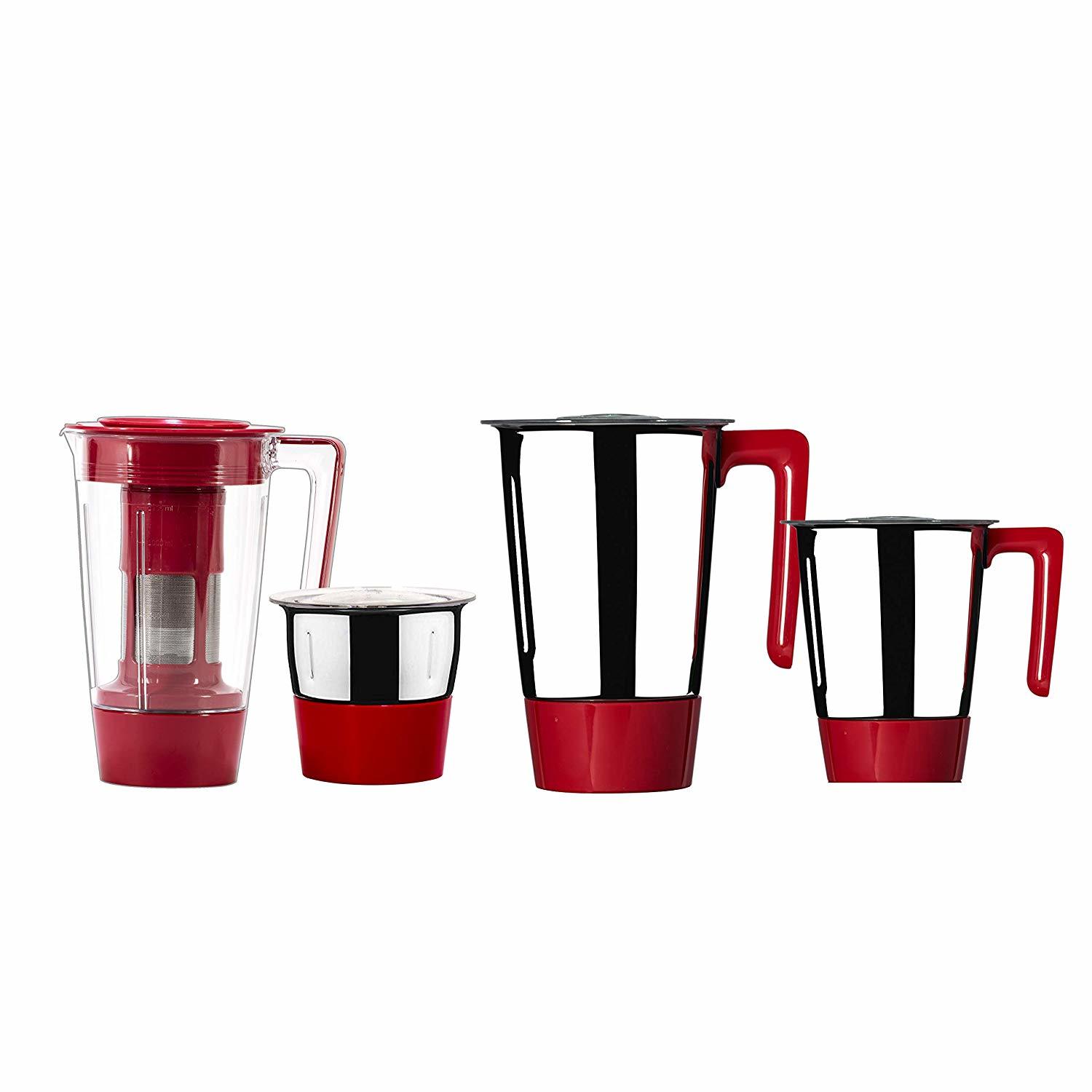 Butterfly Lightning 750-watt Mixer Grinder With 4 Jars (Red)
