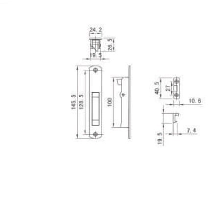 Touch Lock With Hook Application: Upvc Windows