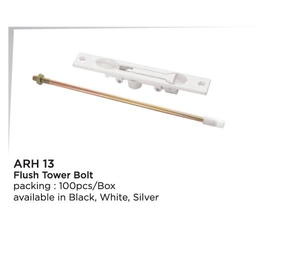Flush Tower Bolt Application: Windows