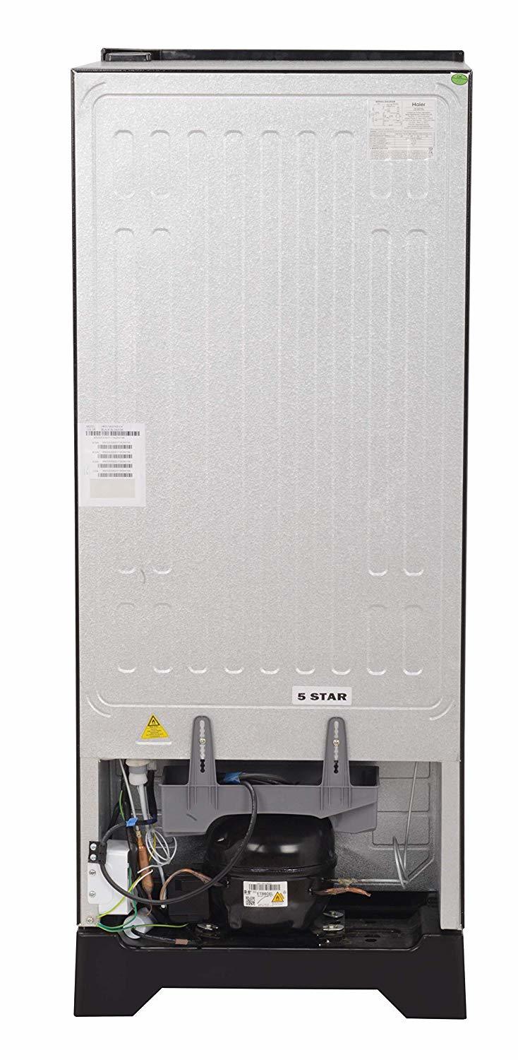 Haier 195 L 5 Star ( 2019 ) Direct-cool Single Door Refrigerator (Hrd-1955pkb-e, Black Blossom)