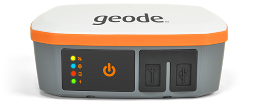 Geode Gnss Receiver - 1kg, Bluetooth-enabled, 20cm Gps Accuracy | Handheld Versatile Design, Digital Display, Battery Backup