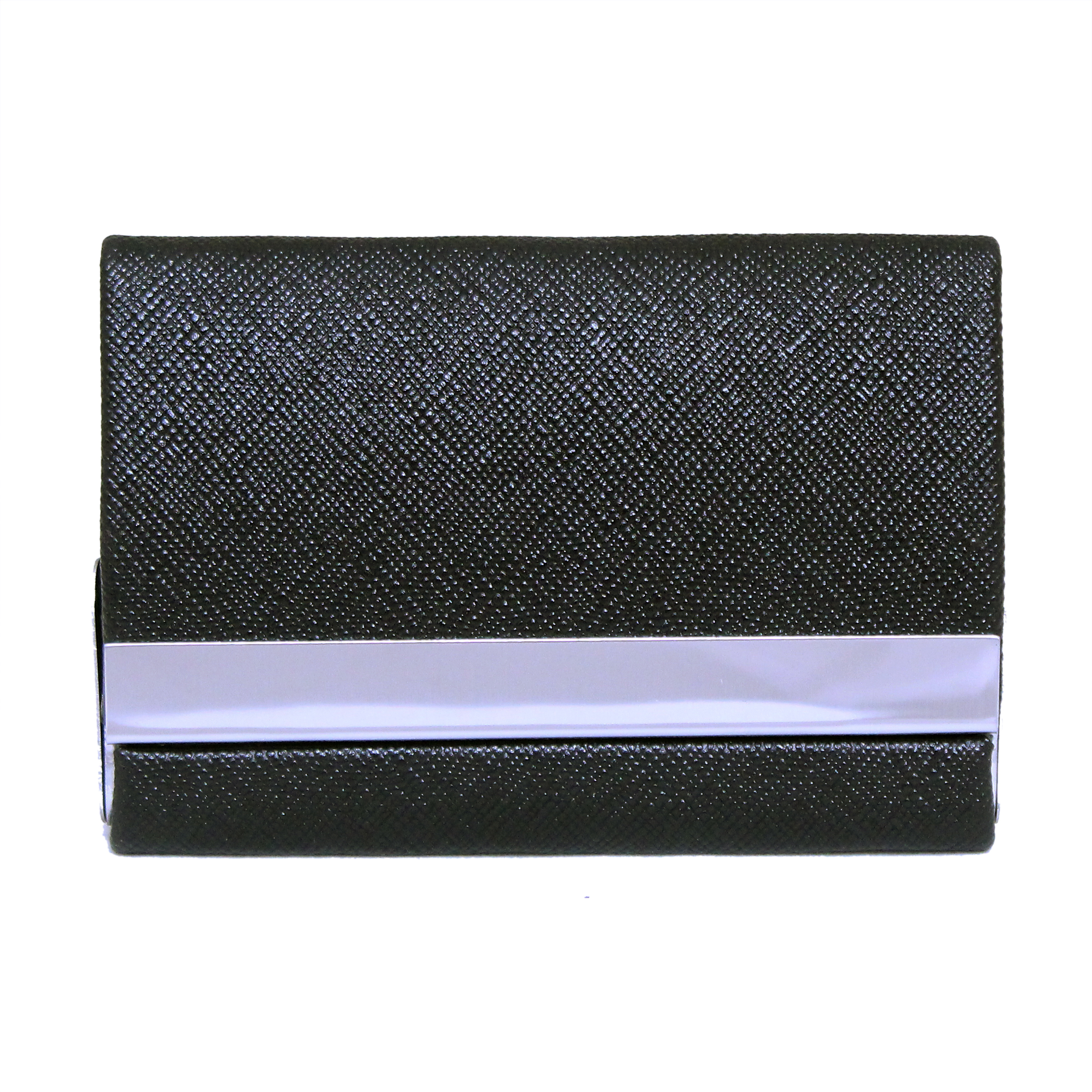 Credit Card Holder - Leather, Foldable, Moisture Resistant, Black | Smart Design, Exclusive Leather Craft For Visiting Cards