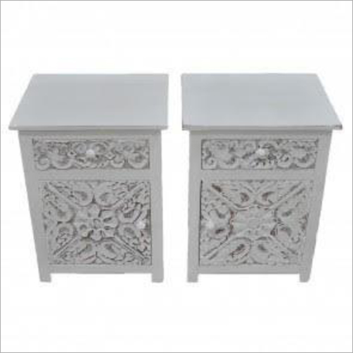 Wooden Side Carved Cabinet