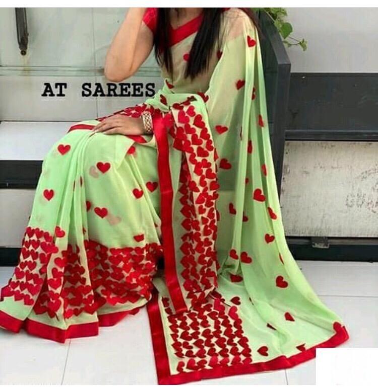 Red Fancy Sarees