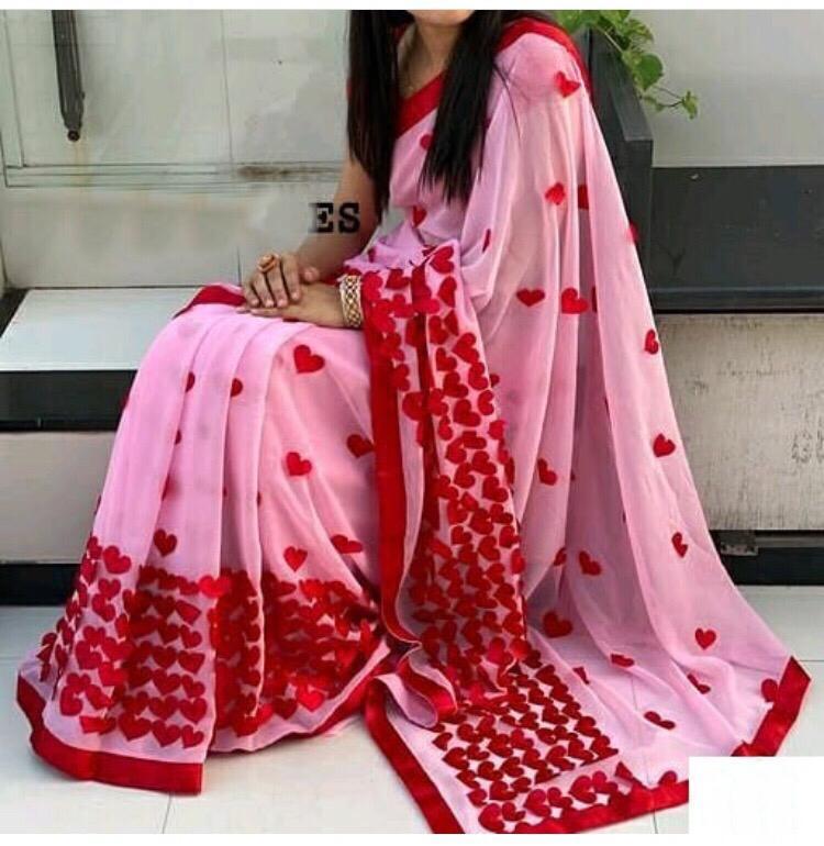 Red Fancy Sarees