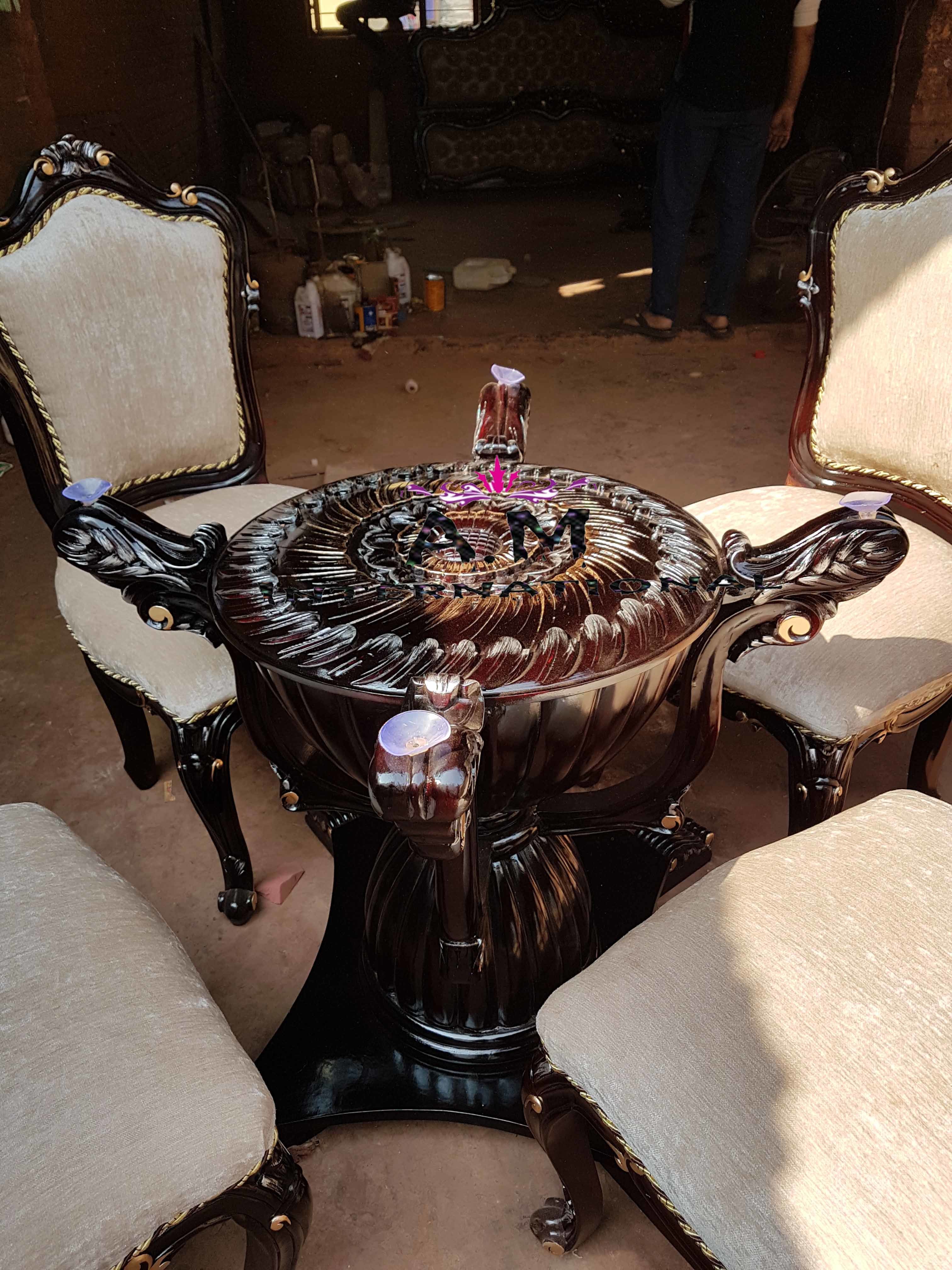 Handmade Premium 4 Seater Dining Table Set