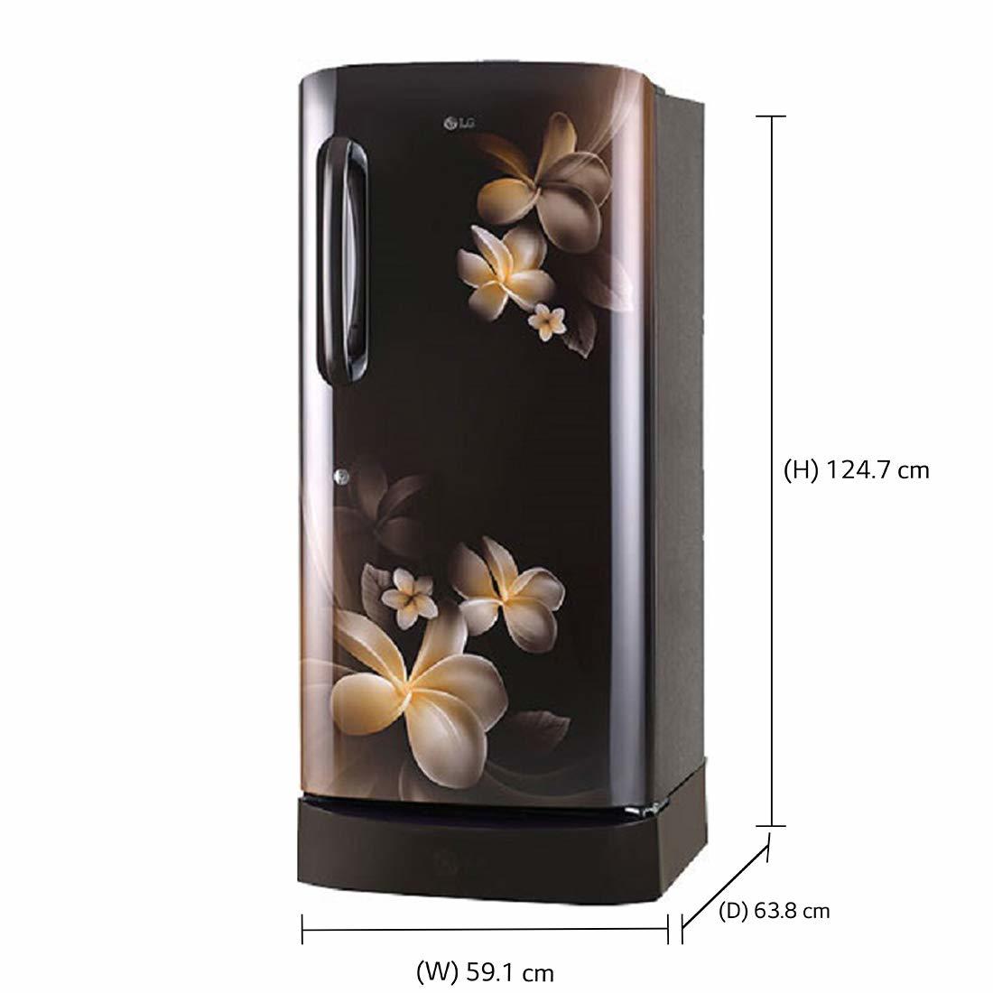 Lg 215 L 5 Star ( 2019 ) Inverter Direct Cool Single Door Refrigerator (Gl-d221ahpy Hazel Plumeria)