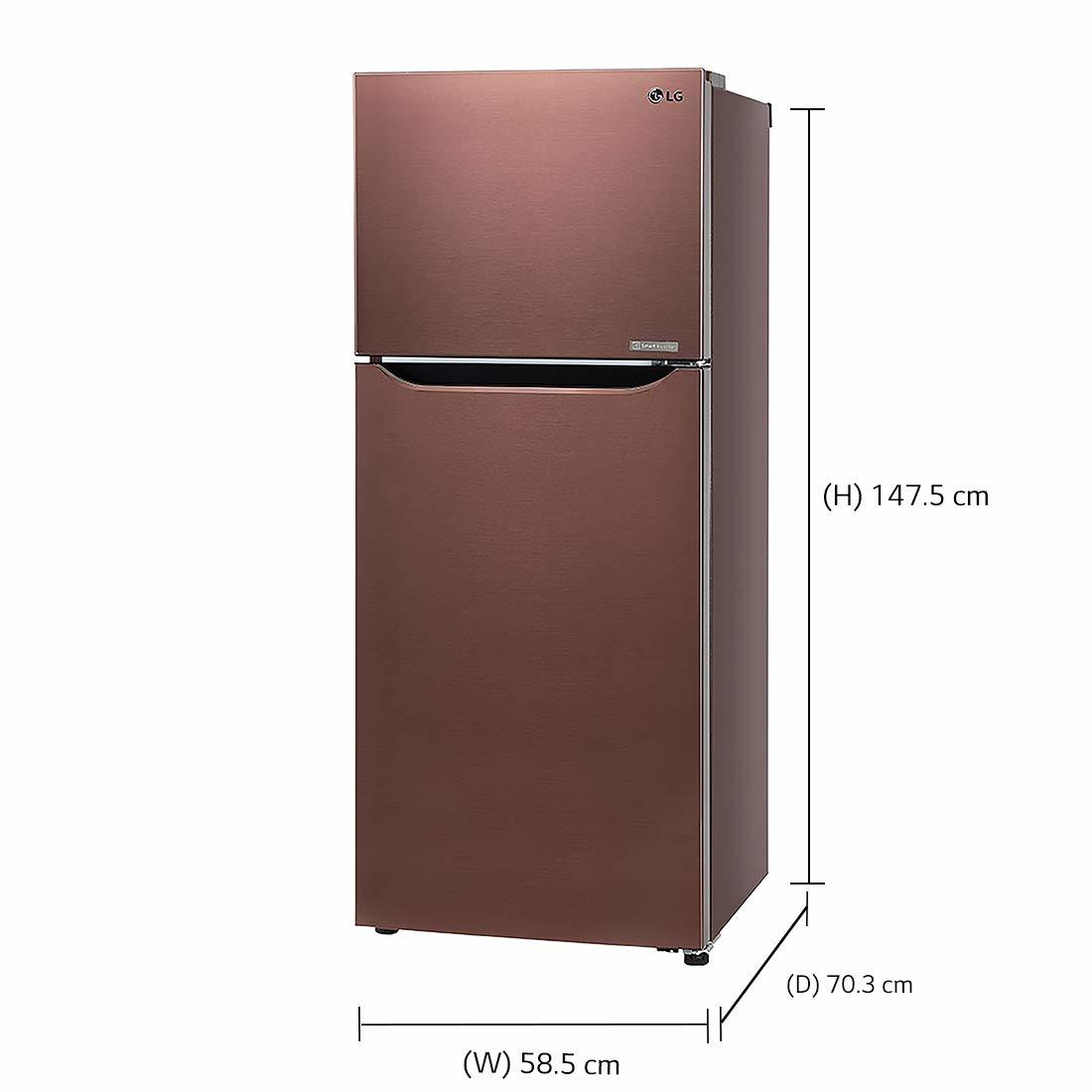 Lg 260 L 4 Star ( 2019 ) Frost-free Frost-free Double-door Refrigerator (Gl-c292sasx Amber Steel)