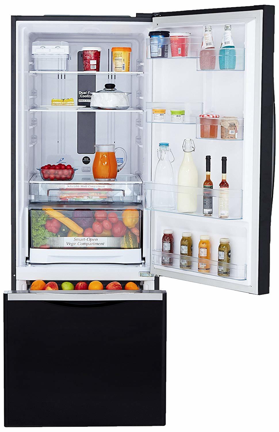 Hitachi 466 L 3 Star ( 2019 ) Rating Frost Free Standard Double Door Refrigerator (R-b500pnd6 - Gbk Glass Black Inverter Compressor)