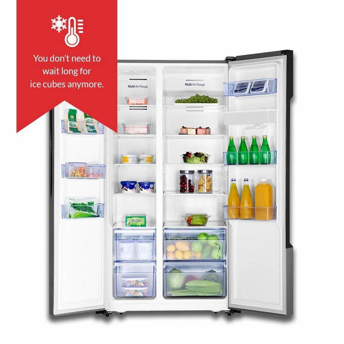 Bpl 564 L Frost Free Side-by-side Refrigerator(brs564h, Steel)