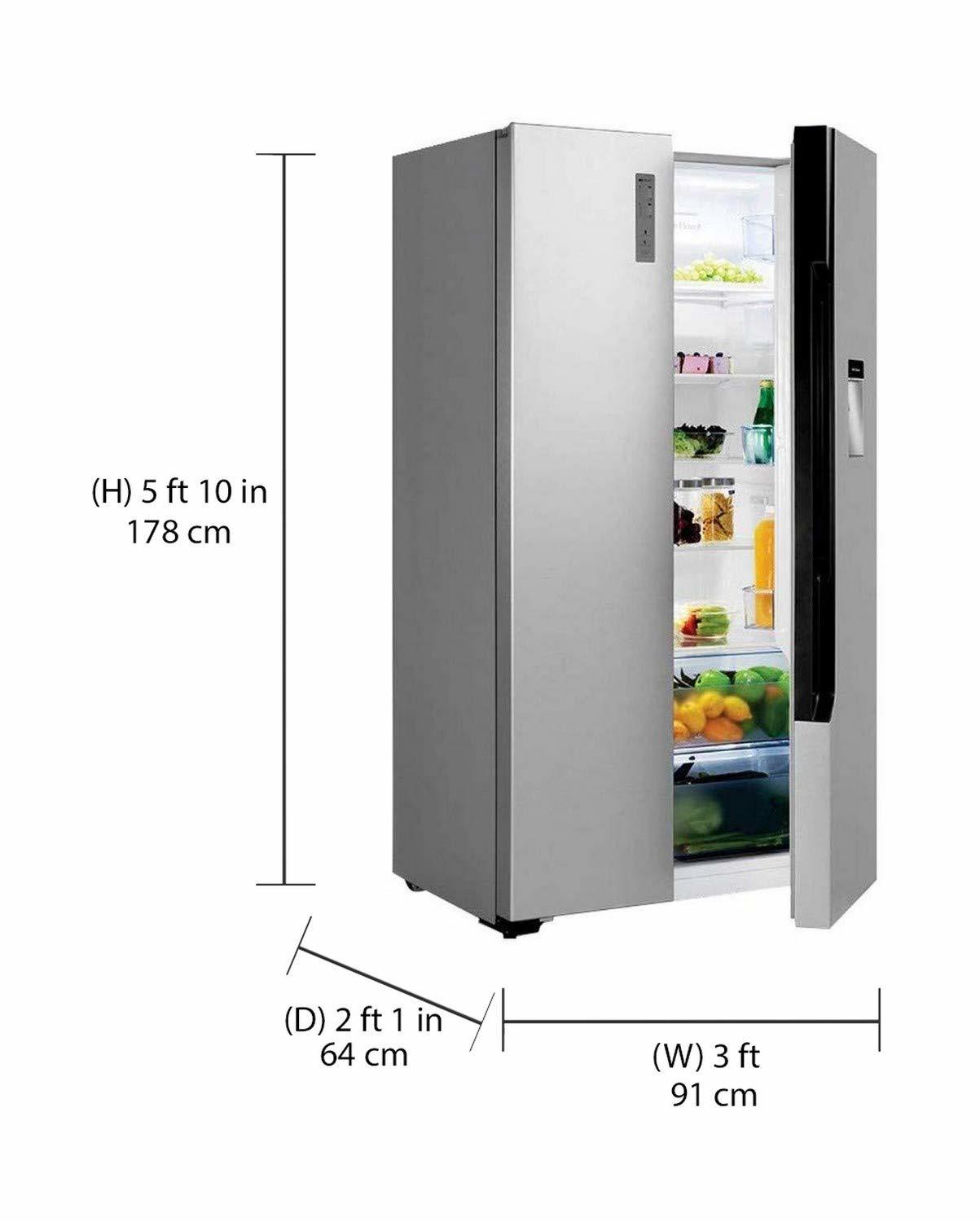 Bpl 564 L Frost Free Side-by-side Refrigerator(brs564h, Steel)